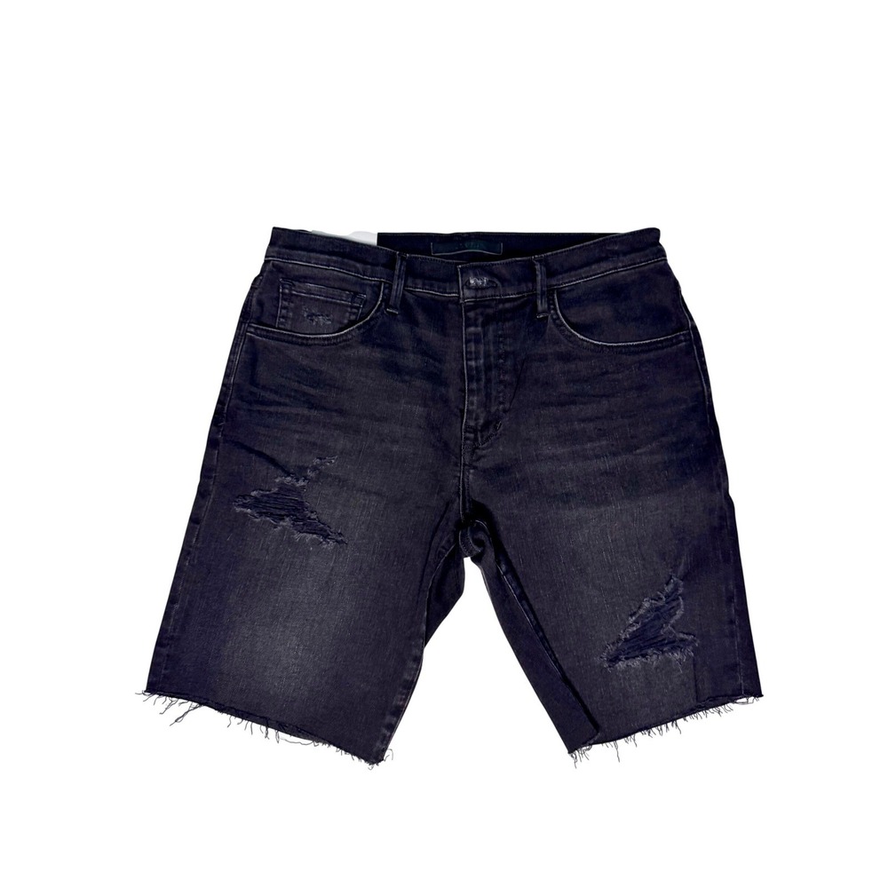 Joes Jeans Kinetic‎ Distressed Denim Shorts Black Raw Mens 31 NWT